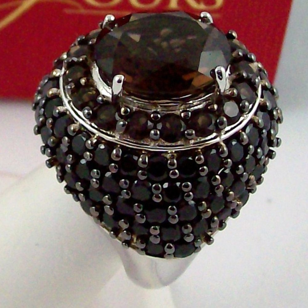 Yours by Loren 7.95ct Smoky Quartz Ring